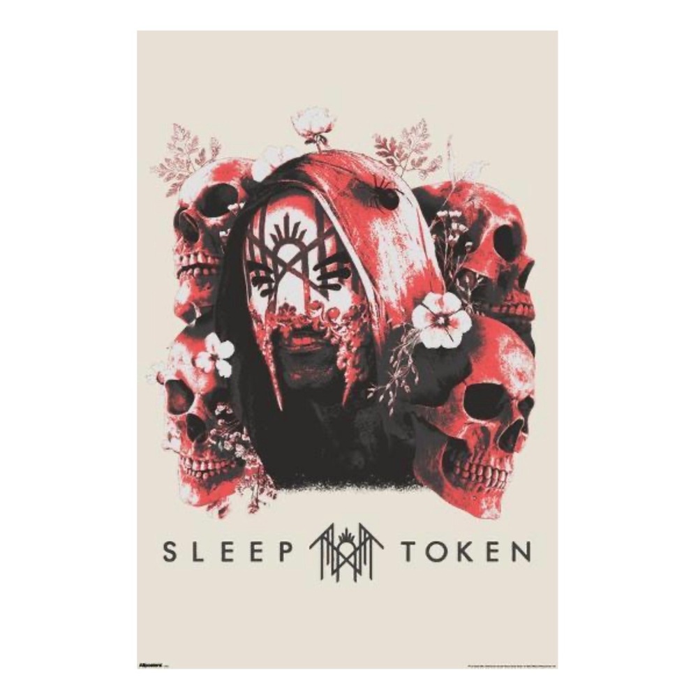 Sleep Token Skulls and Flowers Poster Vessel Band Merch RP26663 22.375 x 34 NEW